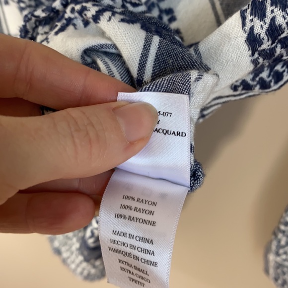 Rails Lily Lace Front Pullover Tie Neck Top XS - Picture 10 of 10